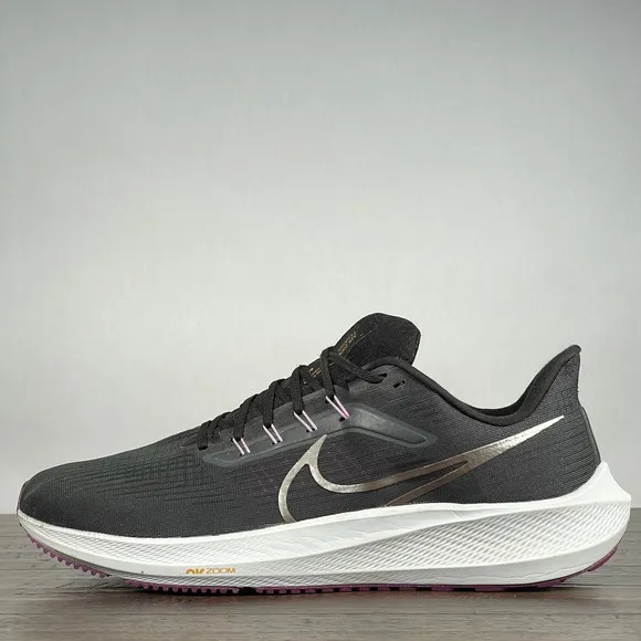 Nike Air ZOOM Pegasus 39 Mens 13 Running Shoes Anthracite Metallic Silver