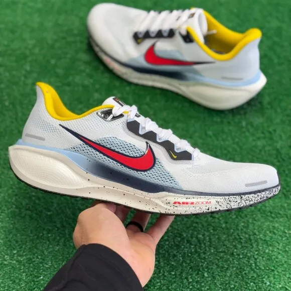Nike Air Zoom Pegasus 41 Low Mens Running Shoes White HJ9068-100 VNDS Sz 13