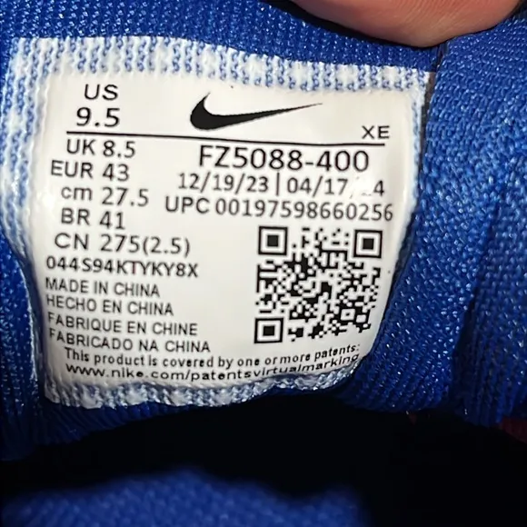Nike Air Zoom Pegasus 41 NFL NY New York Giants Shoes Running NEW