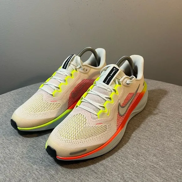 Nike Air Zoom Pegasus 41 White Crimson Volt Running Youth 7/Women 8.5 FN5041-100