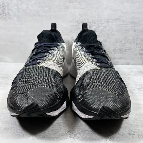 Nike Air Zoom Tempo Next% Flyknit Running Shoes - Men's Size 12 - White Black