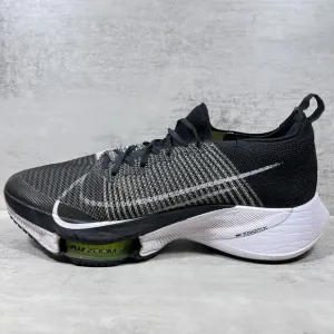Nike Air Zoom Tempo Next% Flyknit Running Shoes - Men's Size 12 - White Black