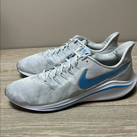 Nike Air Zoom Vomero 14 Gray and Blue Running Shoes Mens Size 15 CW 9020-006