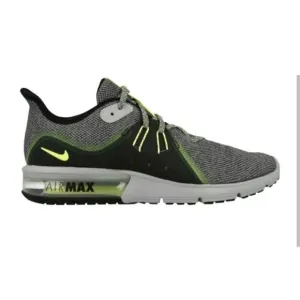 NIKE Air Max Sequent 3 'Cool Grey Volt' Running Shoes Size 10