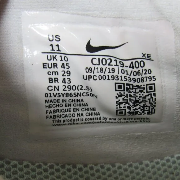 Nike AirZoom Terra Kiger 6 Sneakers Running Shoes Mens Size 11 45 Aura CJ0219