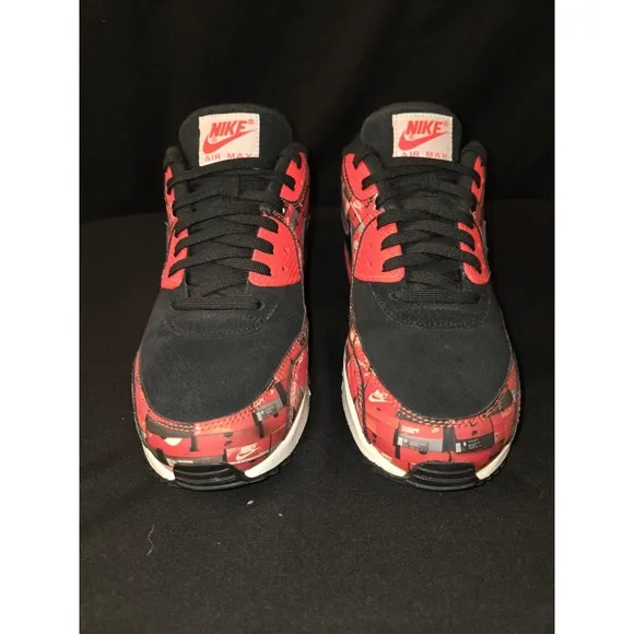 Nike Atmos x Air Max 90 &quot;We Love Nike Shoes&quot; Red White AQ0926-001 Men's Size 8.5