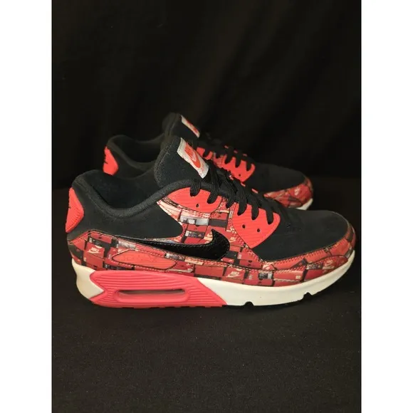 Nike Atmos x Air Max 90 &quot;We Love Nike Shoes&quot; Red White AQ0926-001 Men's Size 8.5