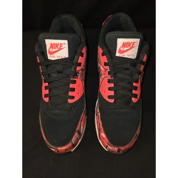 Nike Atmos x Air Max 90 &quot;We Love Nike Shoes&quot; Red White AQ0926-001 Men's Size 8.5