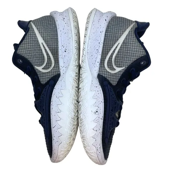 Nike Basketball Shoes Men's Kyrie 4 Size 7.5M Navy White Low NBA DM5041-402
