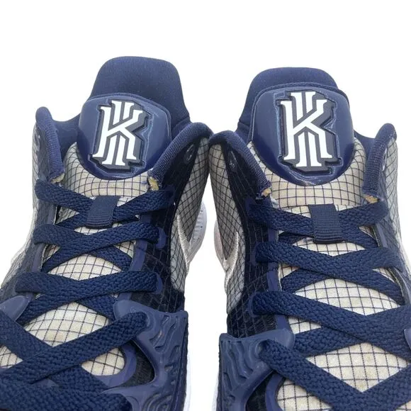 Nike Basketball Shoes Men's Kyrie 4 Size 7.5M Navy White Low NBA DM5041-402