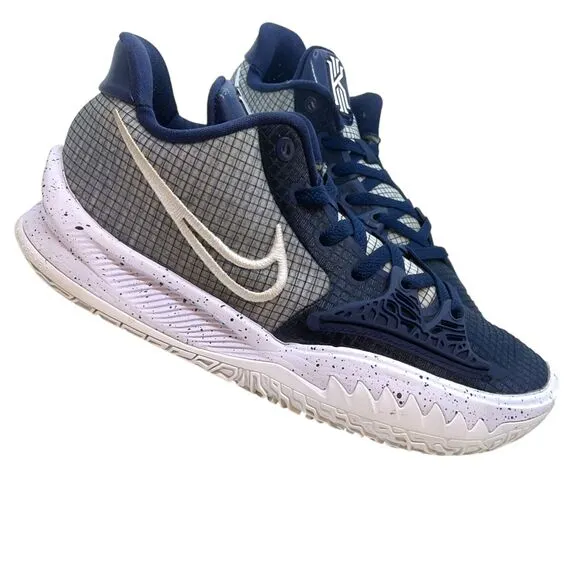 Nike Basketball Shoes Men's Kyrie 4 Size 7.5M Navy White Low NBA DM5041-402