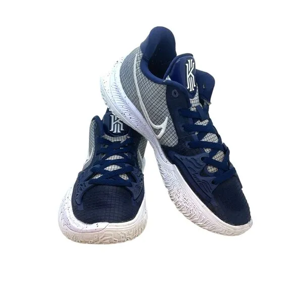 Nike Basketball Shoes Men's Kyrie 4 Size 7.5M Navy White Low NBA DM5041-402