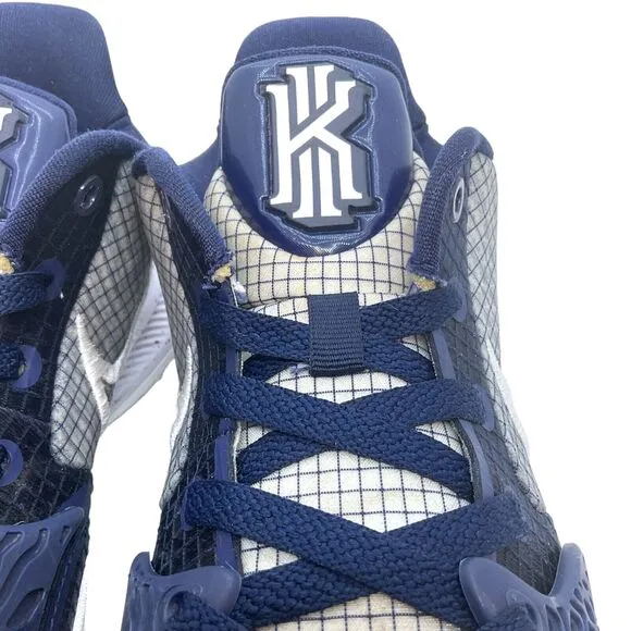Nike Basketball Shoes Men's Kyrie 4 Size 7.5M Navy White Low NBA DM5041-402