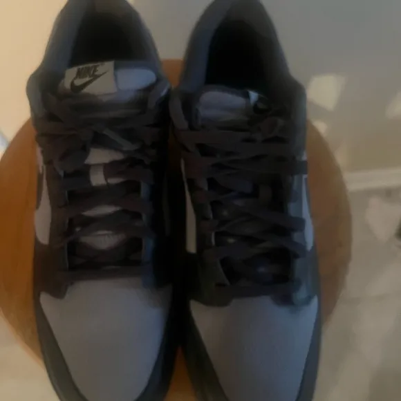 Nike Black and Gray Athletic Sneakers with Cushioned Soles