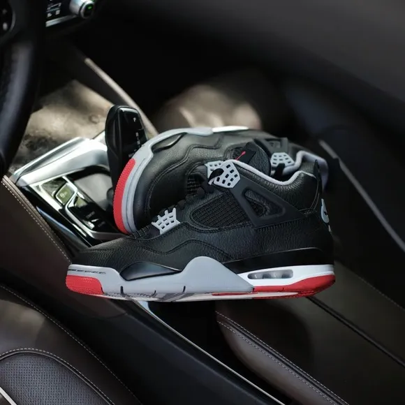 Nike Black and Red Sneakers with Air Cushioning