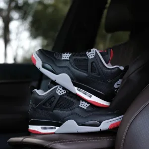 Nike Black and Red Sneakers with Air Cushioning