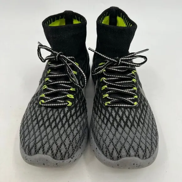 Nike Black Gray Lunarepic Flyknit Sneakers | Size 10