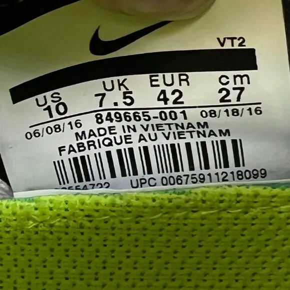 Nike Black Gray Lunarepic Flyknit Sneakers | Size 10