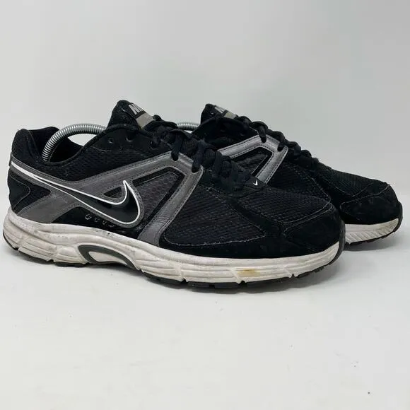 Nike Black Silver Dart 9 Running Shoes Mens Size 11