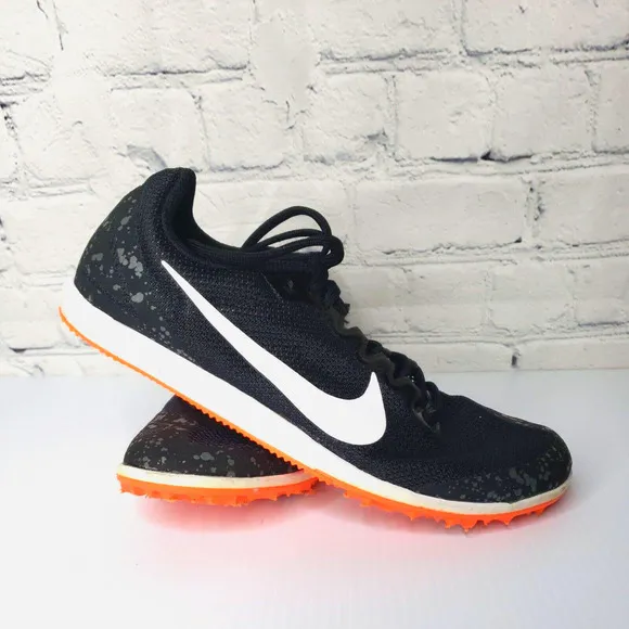 Nike Boys Zoom Rival D 10 907566-007 Black Running Cleats Shoes Sneaker Size 5.5