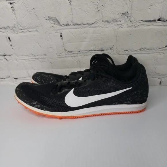 Nike Boys Zoom Rival D 10 907566-007 Black Running Cleats Shoes Sneaker Size 5.5
