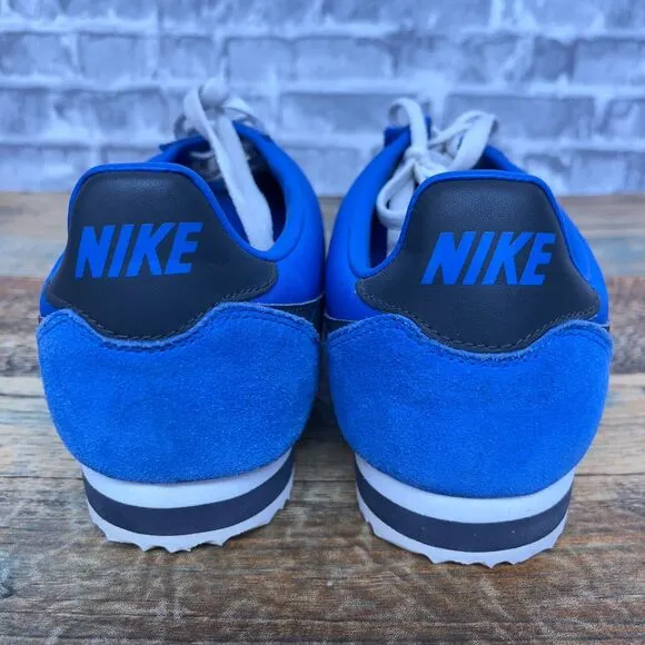 Nike Cortez Basic Nylon Blue White 2012 Running Shoes 488291-409 Mens Size 10.5