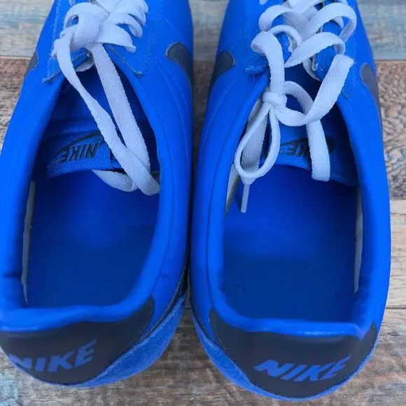 Nike Cortez Basic Nylon Blue White 2012 Running Shoes 488291-409 Mens Size 10.5