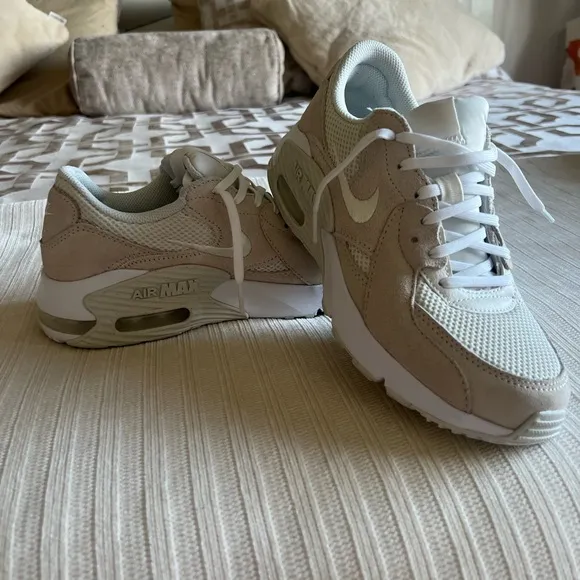 Nike Cream and White Sneakers Modern Design