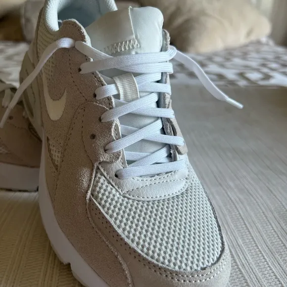 Nike Cream and White Sneakers Modern Design