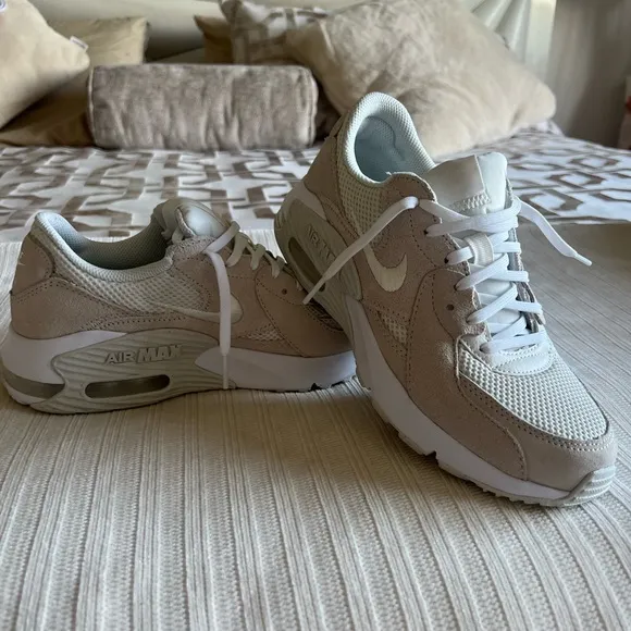 Nike Cream and White Sneakers Modern Design