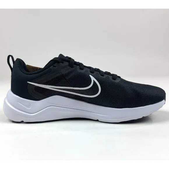 Nike Downshifter 12 Mens Black White Athletic Running Shoes Sneakers DD9293-001