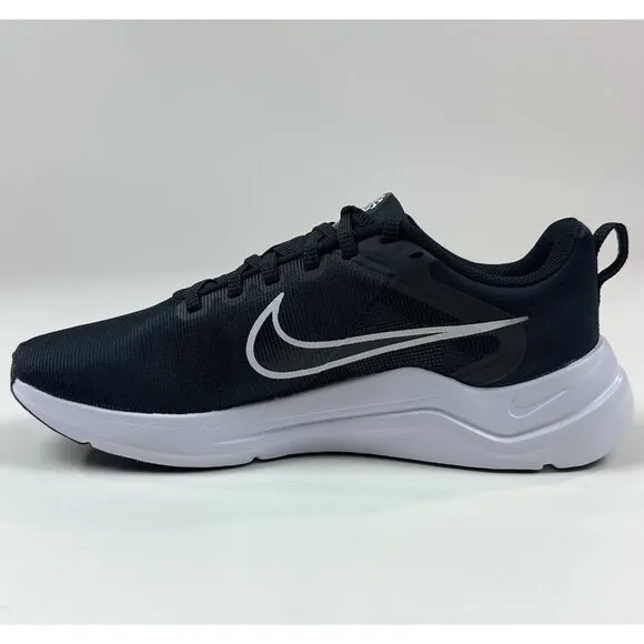 Nike Downshifter 12 Mens Black White Athletic Running Shoes Sneakers DD9293-001