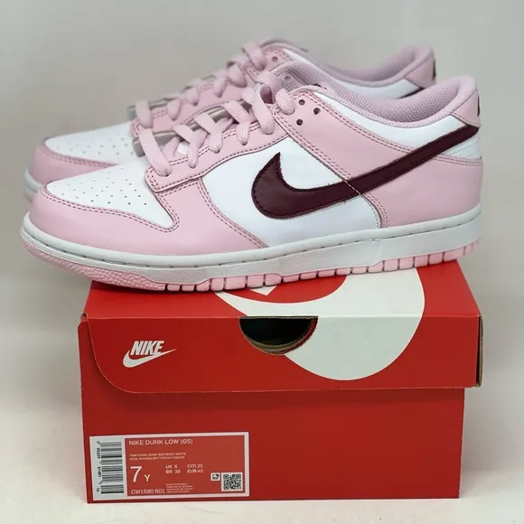 Nike Dunk Low GS Pink Foam Rose White