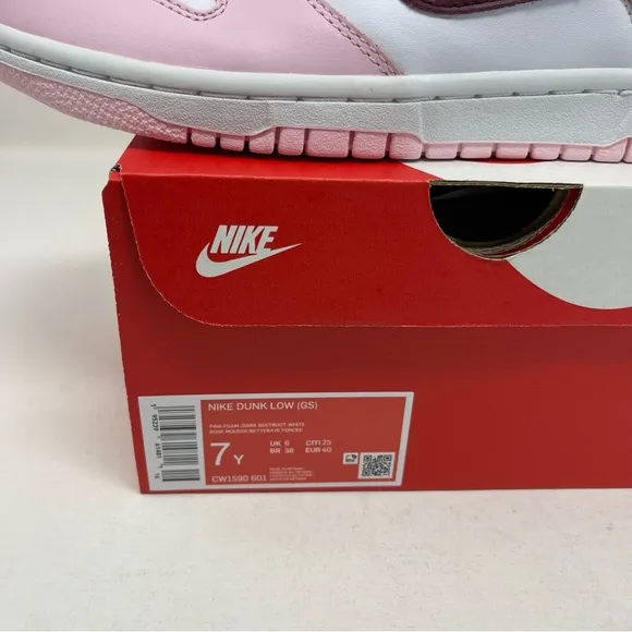 Nike Dunk Low GS Pink Foam Rose White
