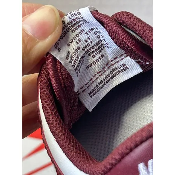 NIKE DUNK LOW (TDE) WHITE/REDWOOD-GYM RED- Size 10 C Kid Shoes