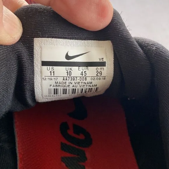 NIKE FLEX Men’s Red/Black Running Shoes AA7397-008 Size 11