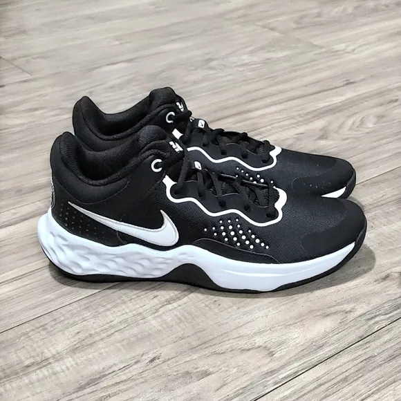 Nike Fly By 3 Mid Mens Size 10 Black White Basketball Shoes