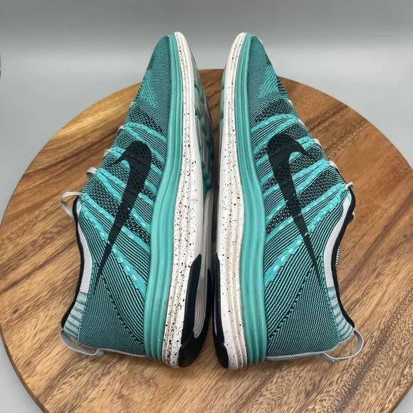 Nike Flyknit One Plus Shoes Mens Size 13 Green 554887-301 Running Sneakers