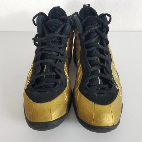 Nike Foam Posite Pro Metallic Gold Black size 6.5Y