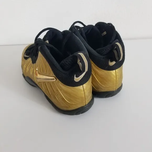 Nike Foam Posite Pro Metallic Gold Black size 6.5Y