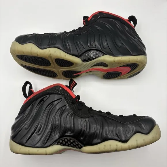Nike Foamposite‎ Pro Premium 616750-001 Black Laser Crimson Men's Size 9