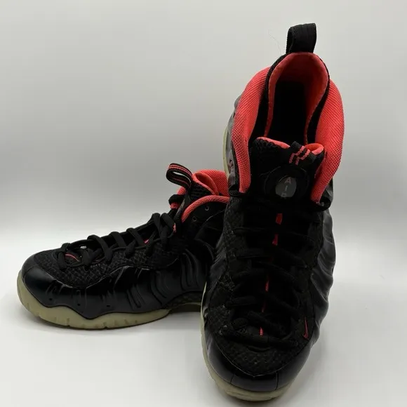 Nike Foamposite‎ Pro Premium 616750-001 Black Laser Crimson Men's Size 9
