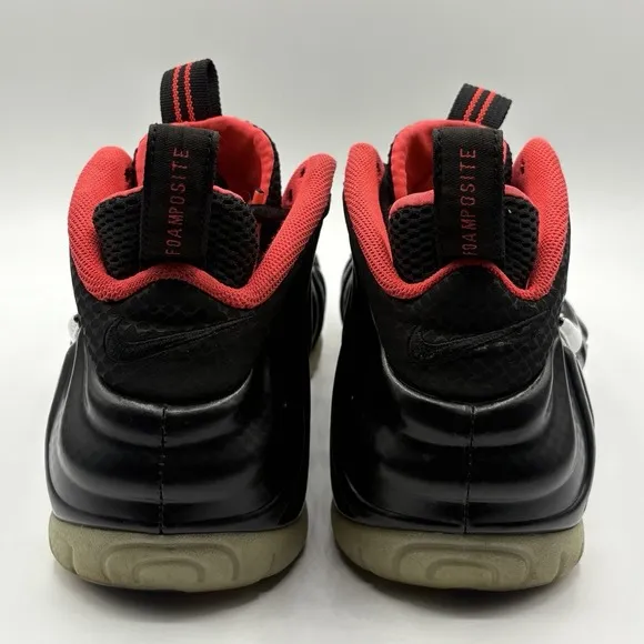 Nike Foamposite‎ Pro Premium 616750-001 Black Laser Crimson Men's Size 9