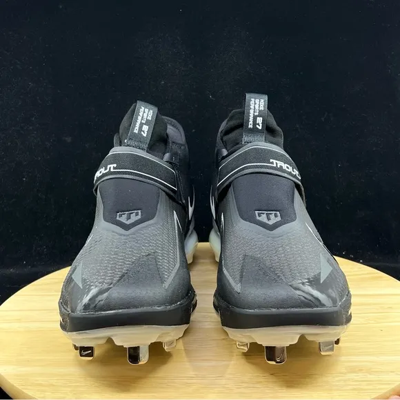 Nike Force Zoom Trout 8 Elite Black Grey Mens Baseball Cleat Multi Sz CZ5913-010