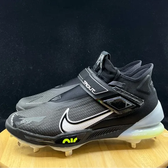 Nike Force Zoom Trout 8 Elite Black Grey Mens Baseball Cleat Multi Sz CZ5913-010