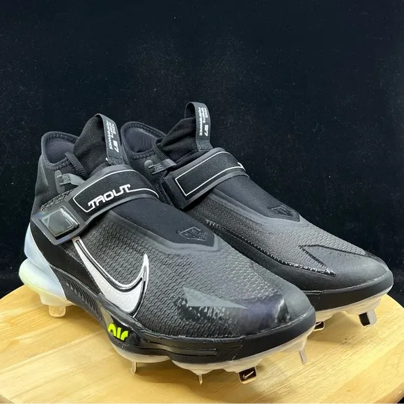 Nike Force Zoom Trout 8 Elite Black Grey Mens Baseball Cleat Multi Sz CZ5913-010