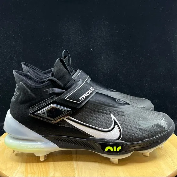 Nike Force Zoom Trout 8 Elite Black Grey Mens Baseball Cleat Multi Sz CZ5913-010