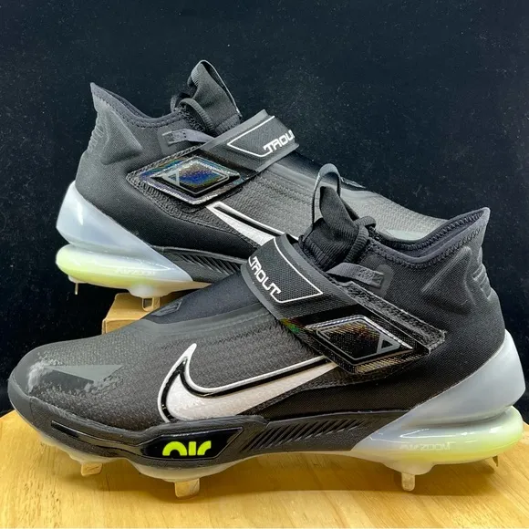 Nike Force Zoom Trout 8 Elite Black Grey Mens Baseball Cleat Multi Sz CZ5913-010