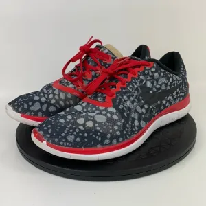 Nike Free 4.0 Print Black/Red/Gray Running Shoes 729818-002 Men's Size 11