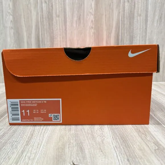 Nike Free Metcon 6 TB 'Vegas Gold' HM3754-701 Training Shoes Men's Size 11